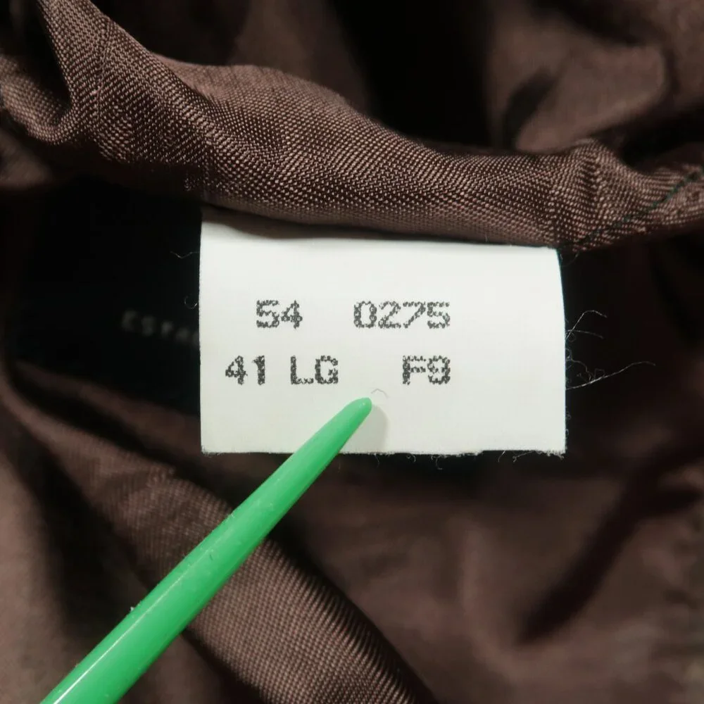 Brooks Brothers Camel Hair Blazer Mens 41L Fits 42L Brown Tattersall Herringbone
